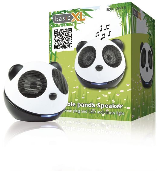 Draagbare panda speaker voor MP3-speler of telefoon