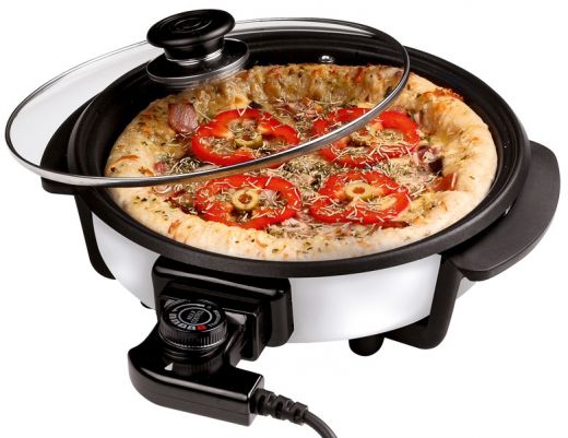 Cuisinier Deluxe Pizzapan met glazen deksel (30cm of 40 cm)